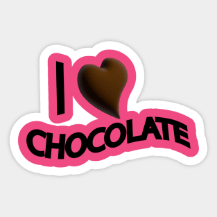 i love chocolate graphic  outfits.. Sticker